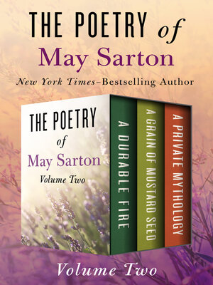 cover image of The Poetry of May Sarton Volume Two